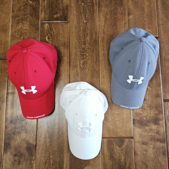 BUNDLE: 3 Under Armour baseball caps size M/L - Picture 2 of 10